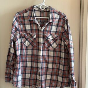 Eddie Bauer Plaid Flannel Shirt, XL